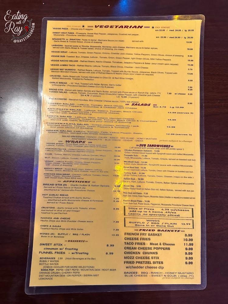 Mama Mia's Pizza & Free Original Mac Bridge Museum Menu image 4